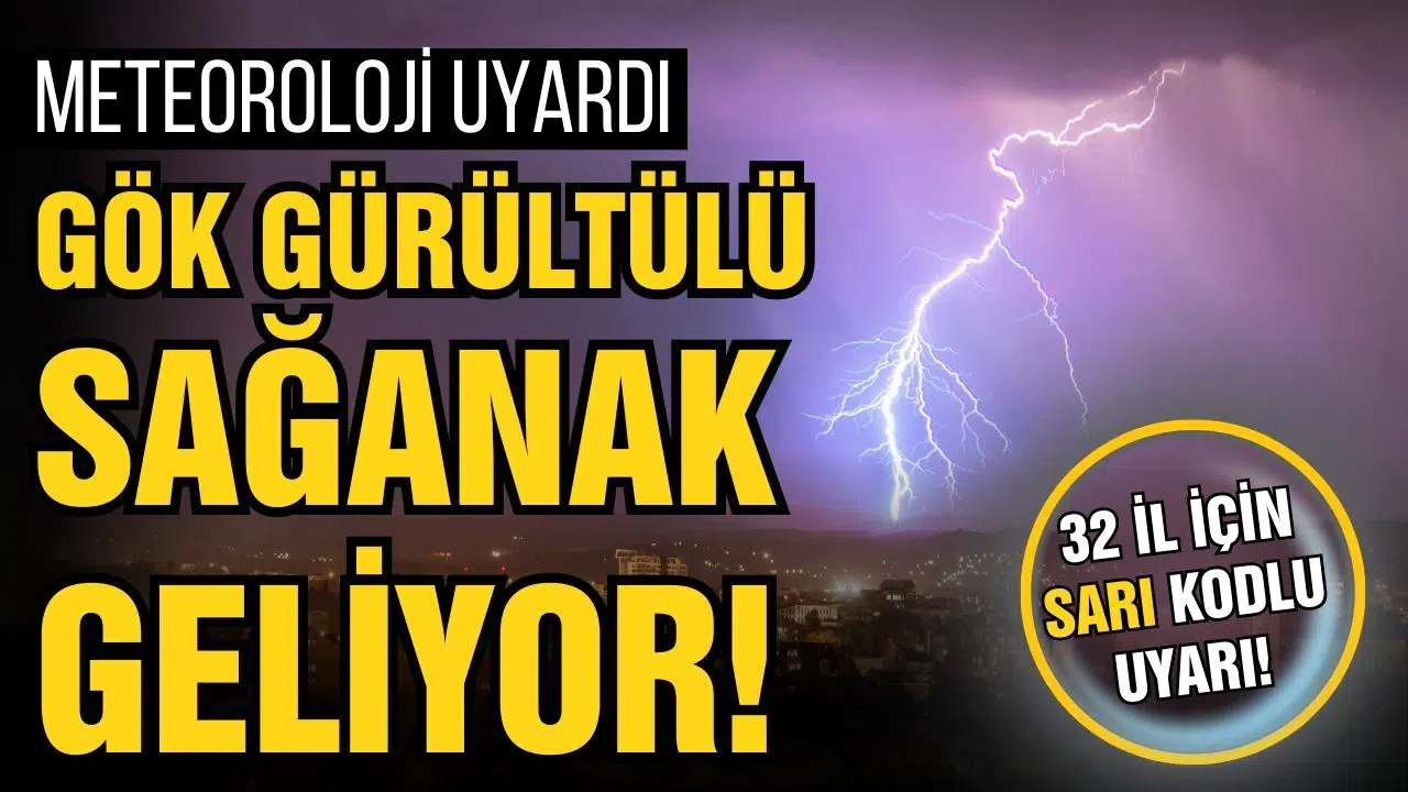 Meteoroloji'den 32 kent için "sarı" alarm!