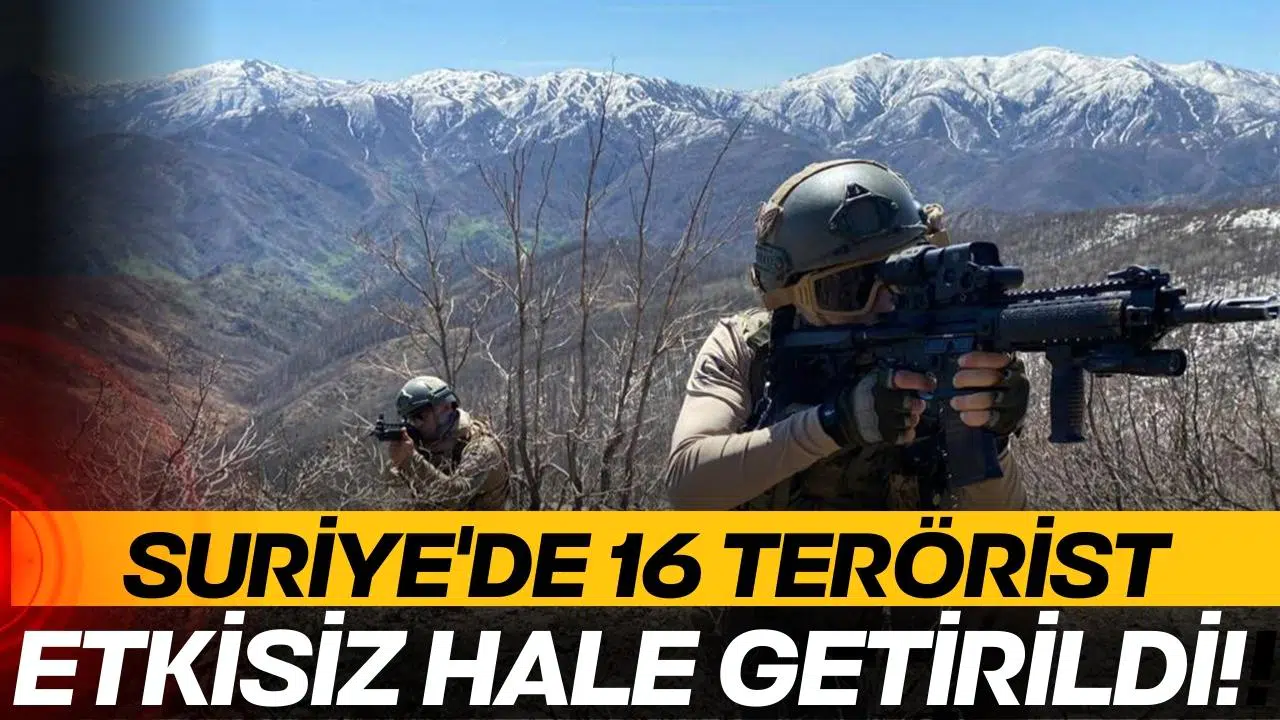 MSB duyurdu: 16 terörist etkisiz hale getirildi!
