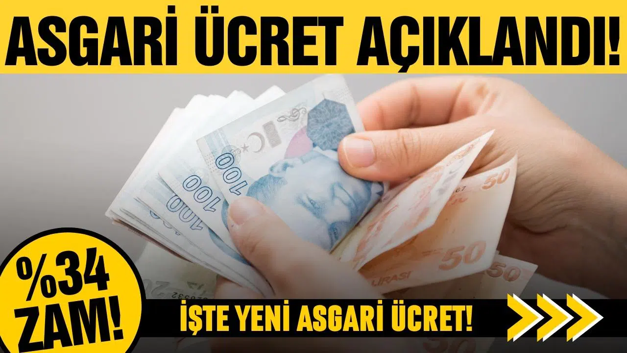 Asgari ücret açıklandı!