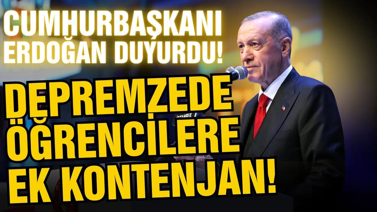 Cumhurbaşkanı Erdoğan'dan ek kontenjan müjdesi!