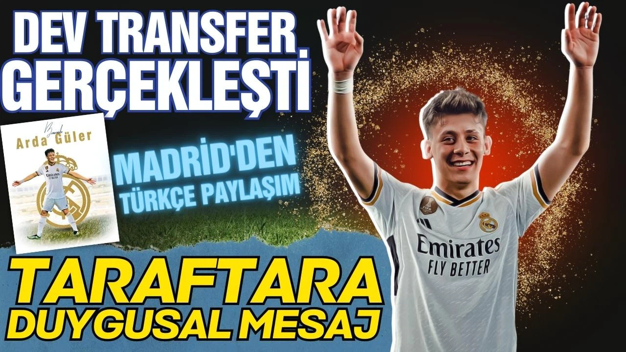 Arda Güler, Fenerbahçe'ye veda etti!
