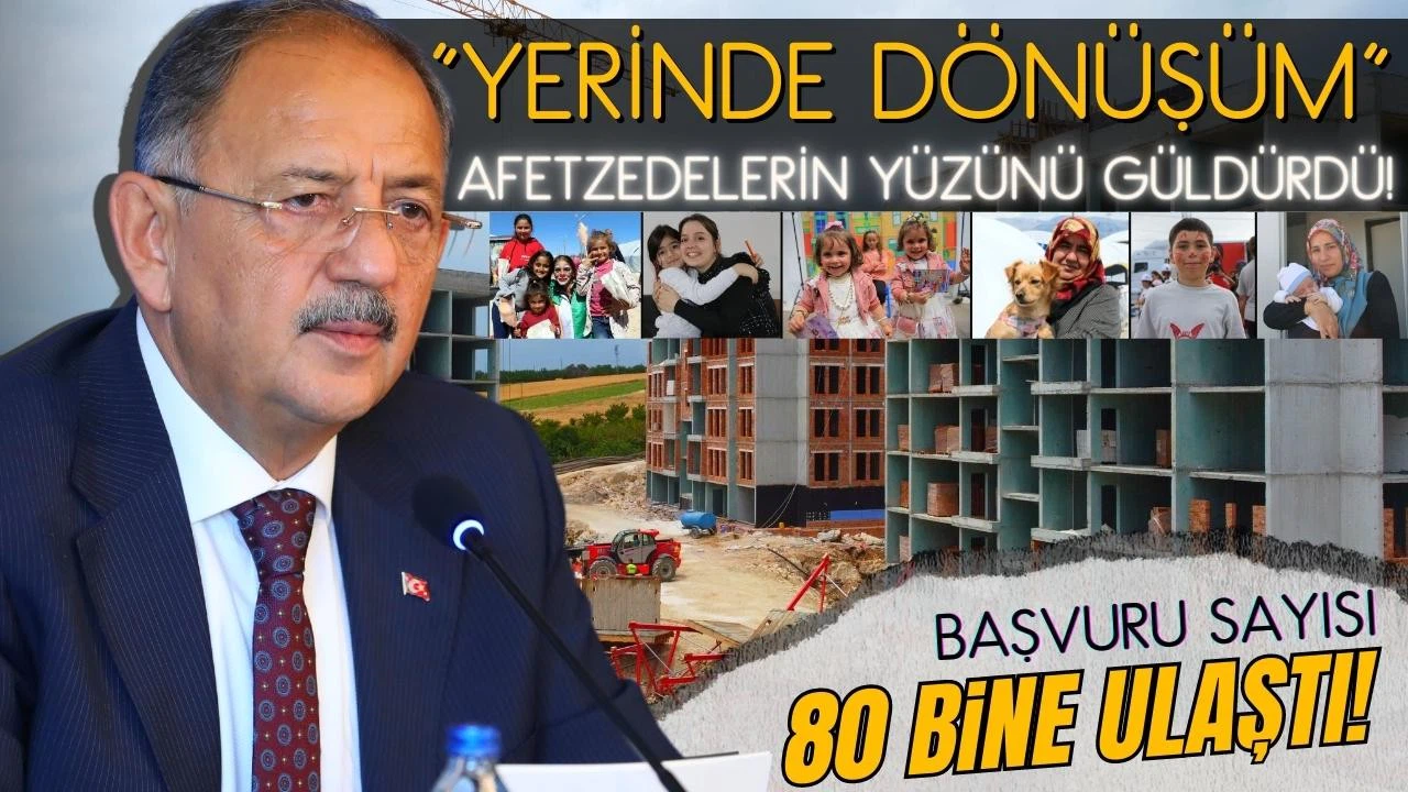 'Yerinde Dönüşüm' depremzedelerin yüzünü güldürdü!