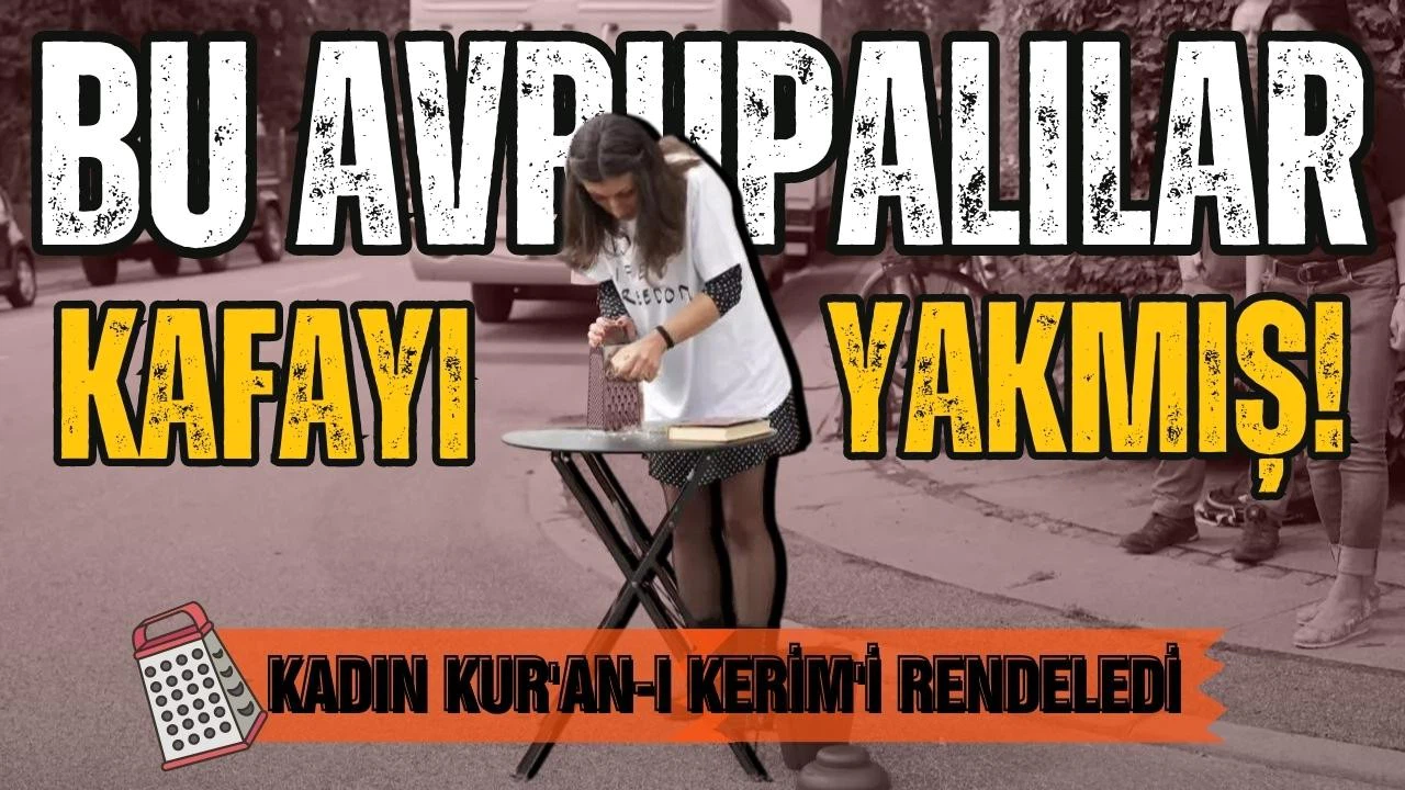 Kur'an-ı Kerim'in sayfalarını rendeyle parçaladı!