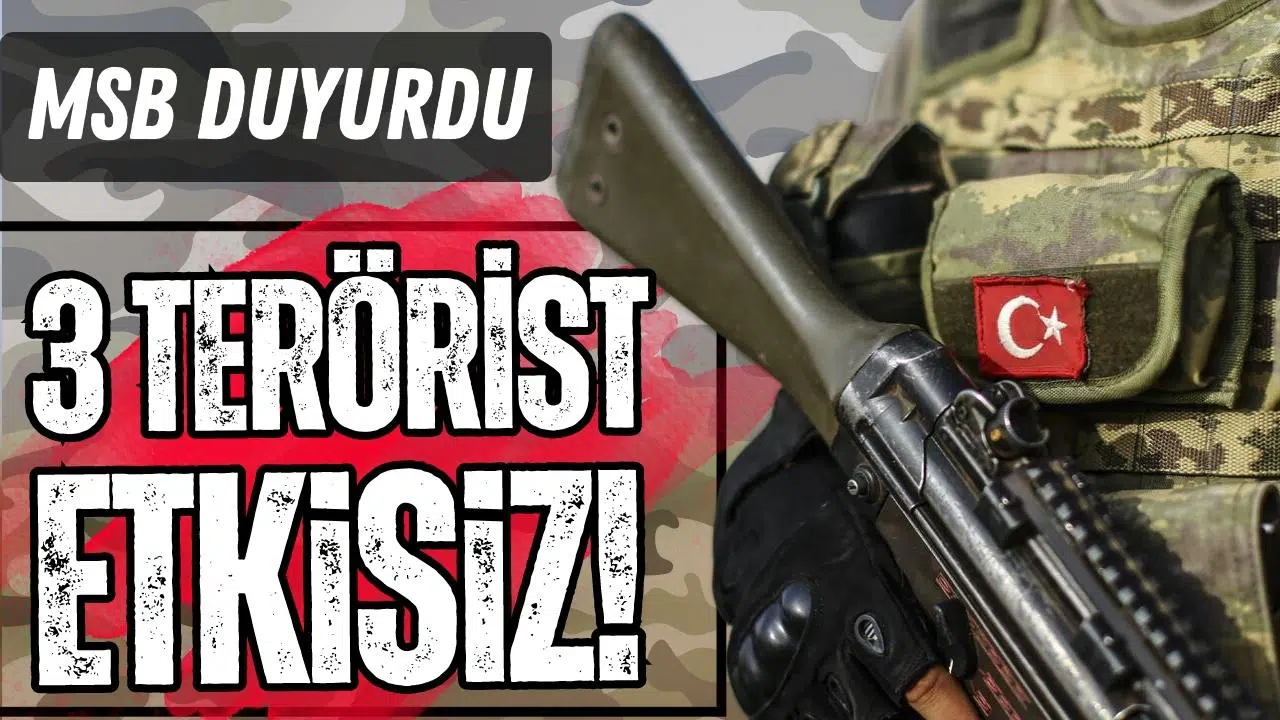 Irak'ın kuzeyinde 3 PKK'lı terörist etkisiz!