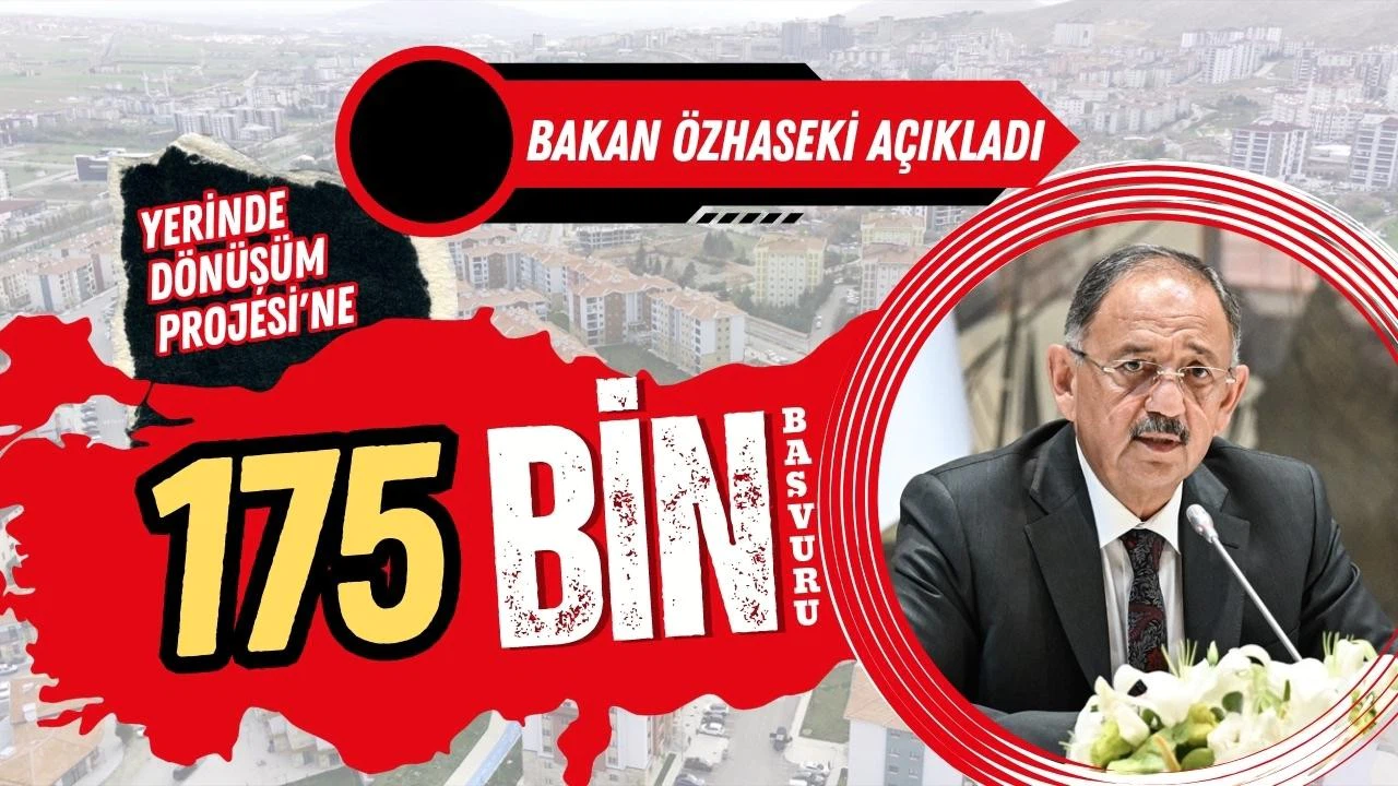 Yerinde Dönüşüm Projesine 175 bin başvuru!