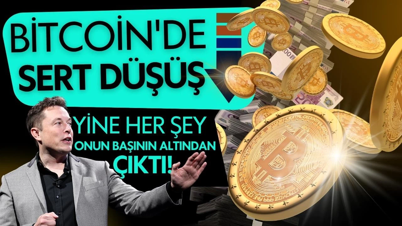 Bitcoin'de sert düşüş