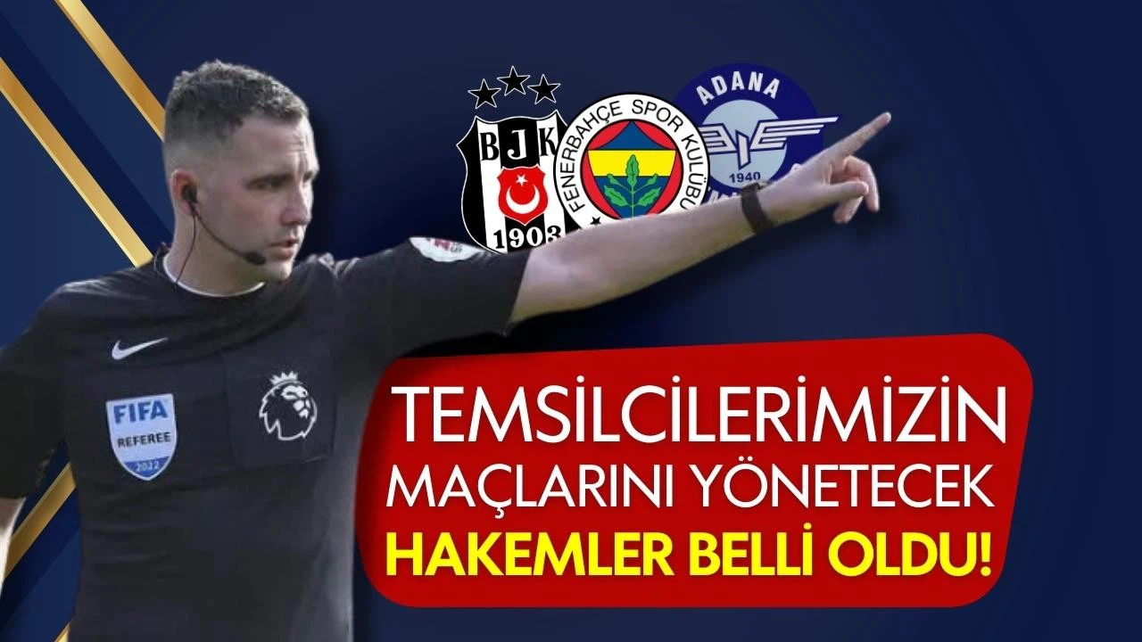 Konferans Ligi'nde maçlarımızı yönetecek hakemler belli oldu