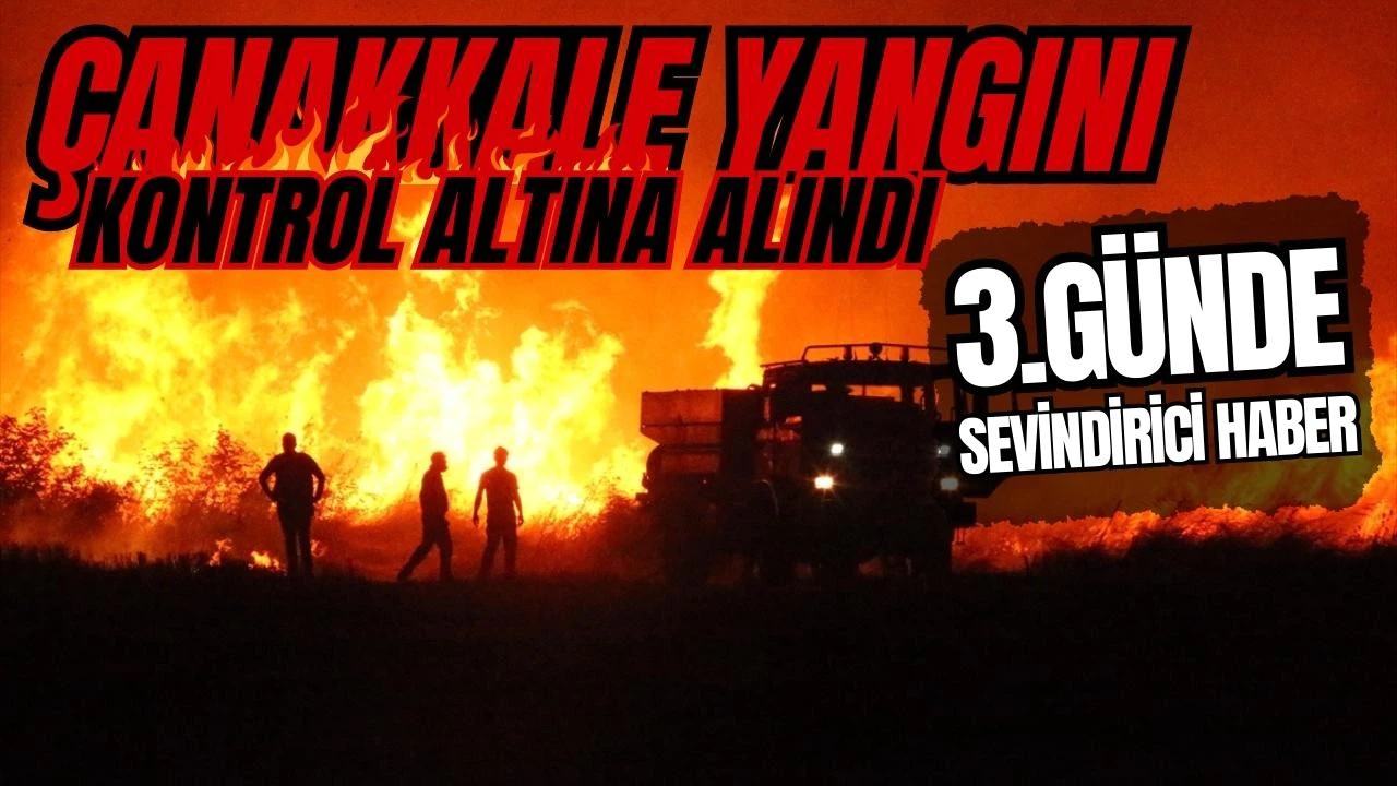 Çanakkale'deki orman yangını kontrol altına alındı!