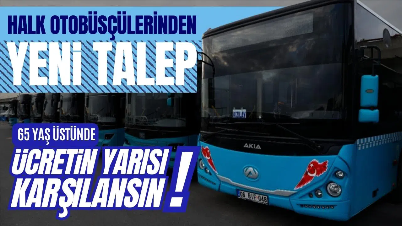 Özel halk otobüsçülerinden "ücretin yarısı karşılansın" talebi