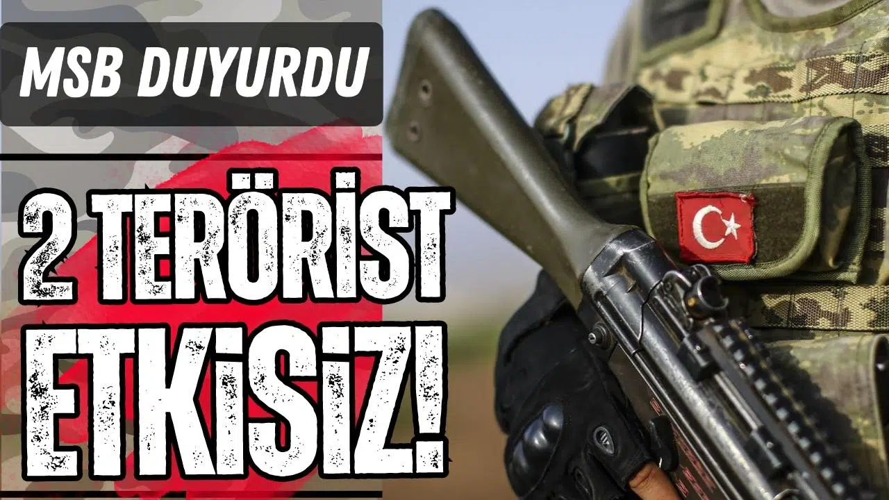 Irak'ın kuzeyinde 2 terörist etkisiz!