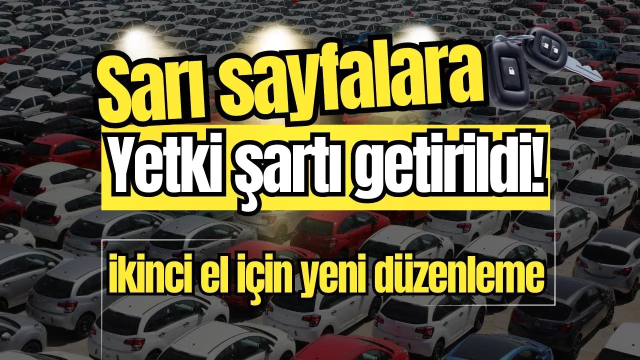 Sarı sayfalara yetki şartı getirildi!