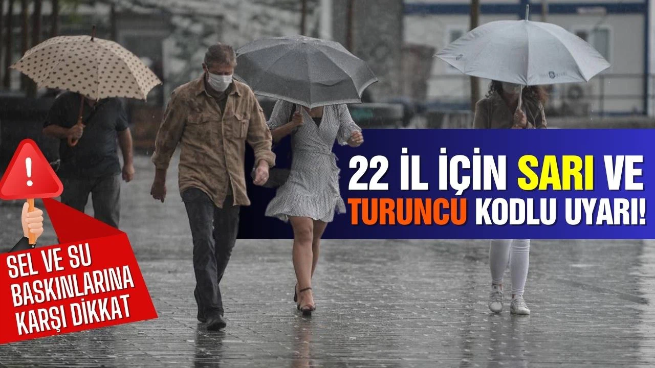 AFAD ve Meteorolojiden şiddetli yağış uyarısı
