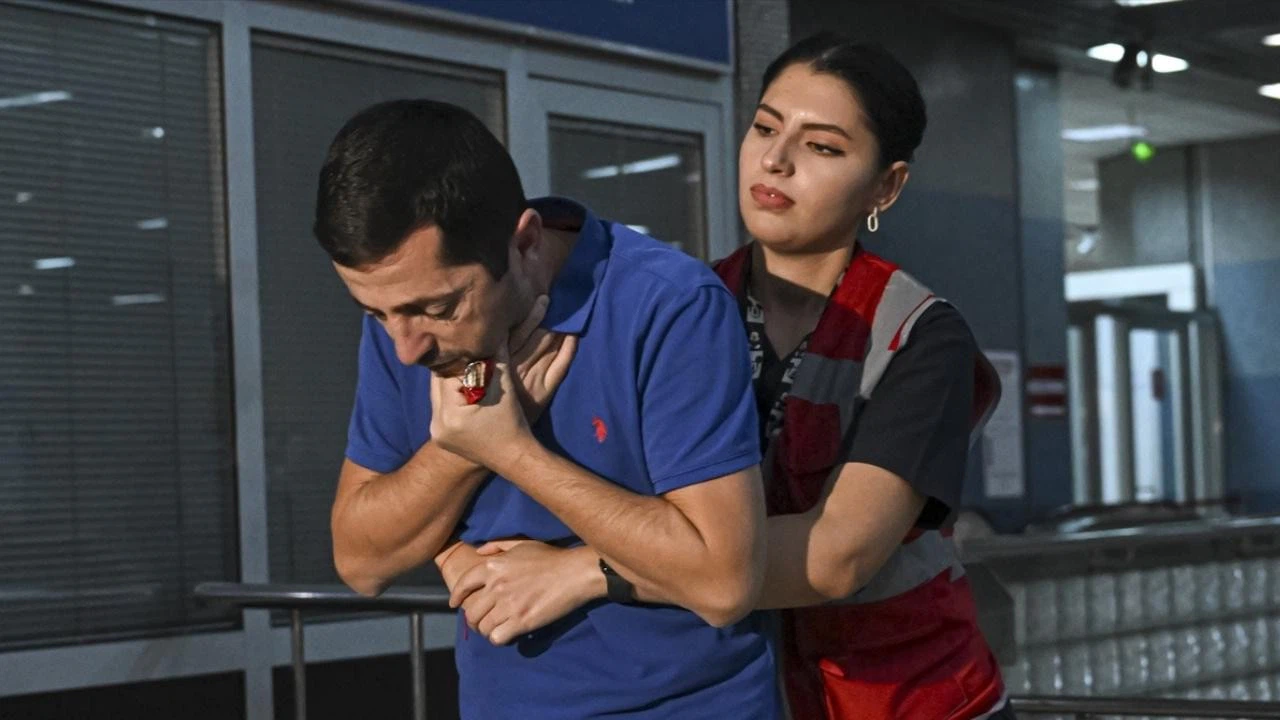 Metroda ilk yardım tatbikatı!