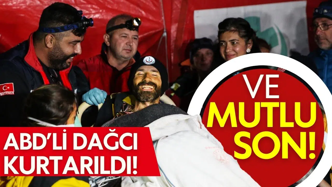 Mağarada rahatsızlanan ABD'li dağcı tahliye edildi