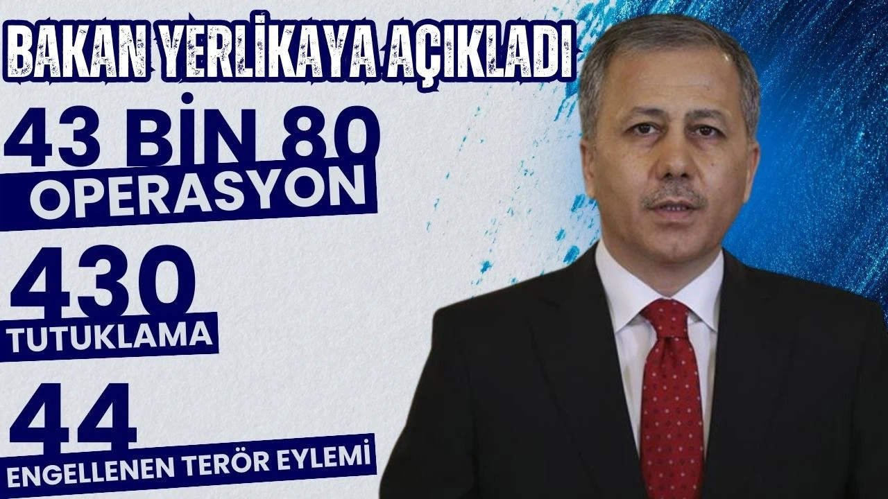 Bakan Yerlikaya: “37 bombalı eylem engellendi”