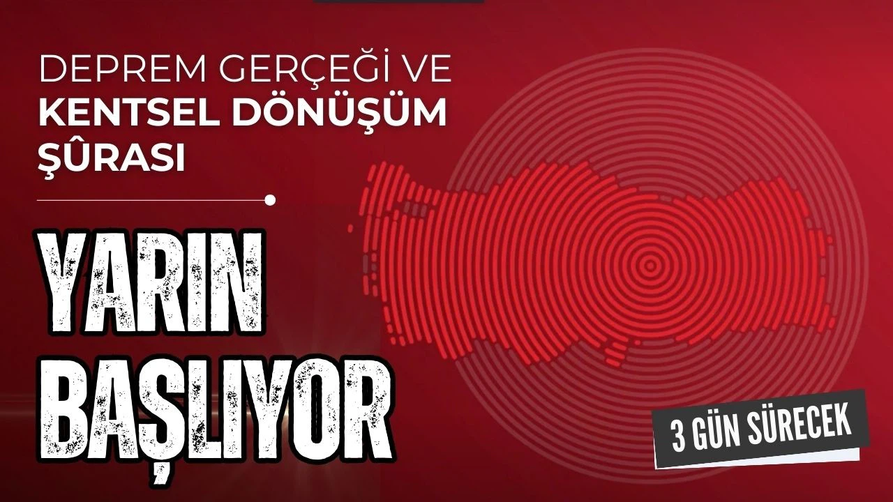 Deprem Şurası başlıyor!