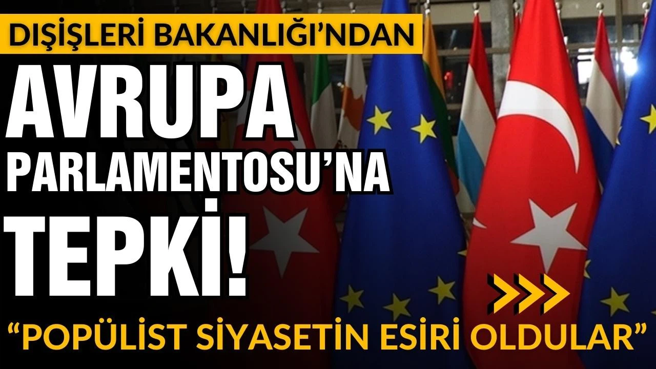 Dışişleri'nden AB Parlamentosu'na tepki!