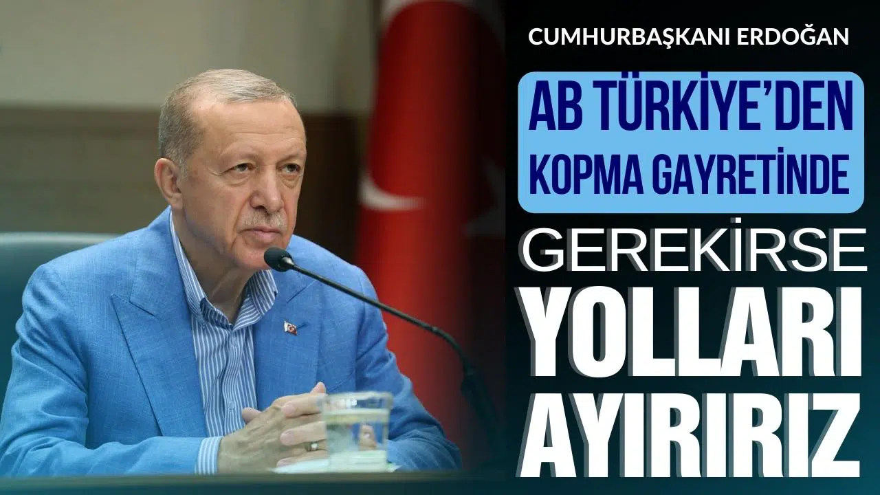 Cumhurbaşkanı Erdoğan: AB ile gerekirse yolları ayırabiliriz