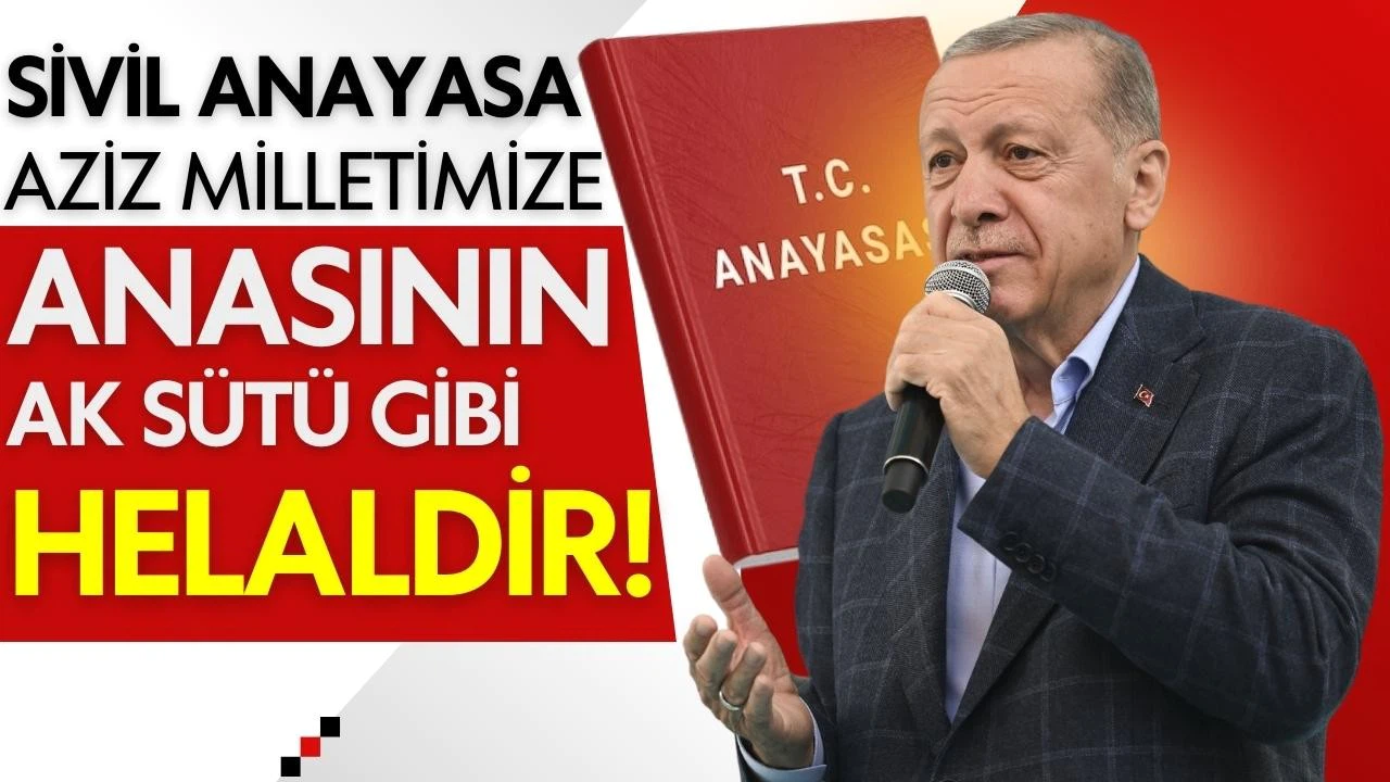 Erdoğan: Sivil Anayasa milletimize anasının ak sütü gibi helaldir