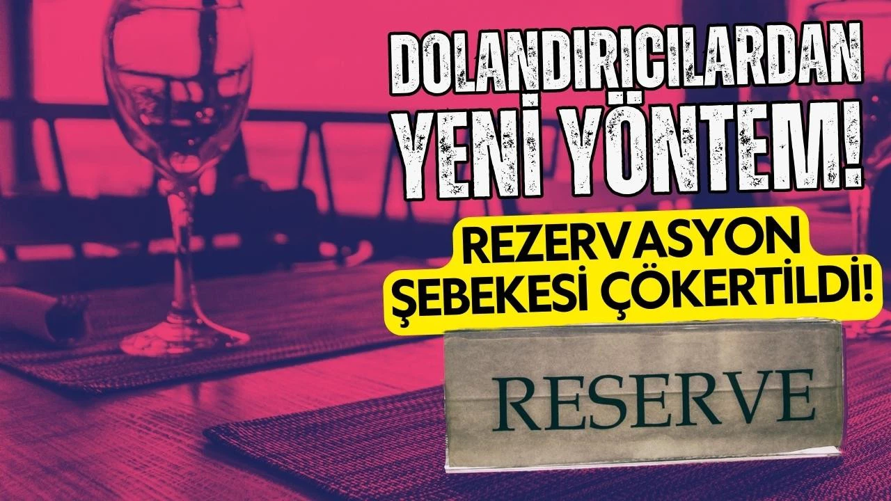  "Rezervasyon" şebekesi çökertildi!