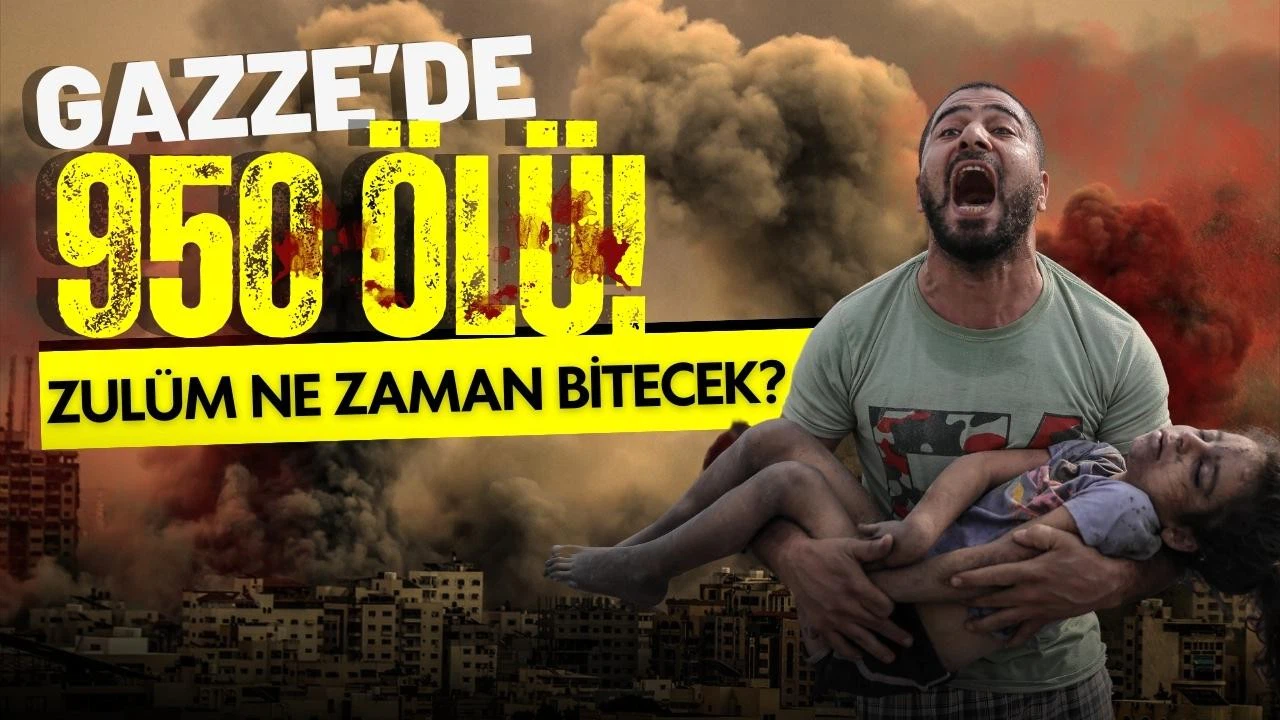 İsrail'in hava saldırılarında ölü sayısı 950 oldu!