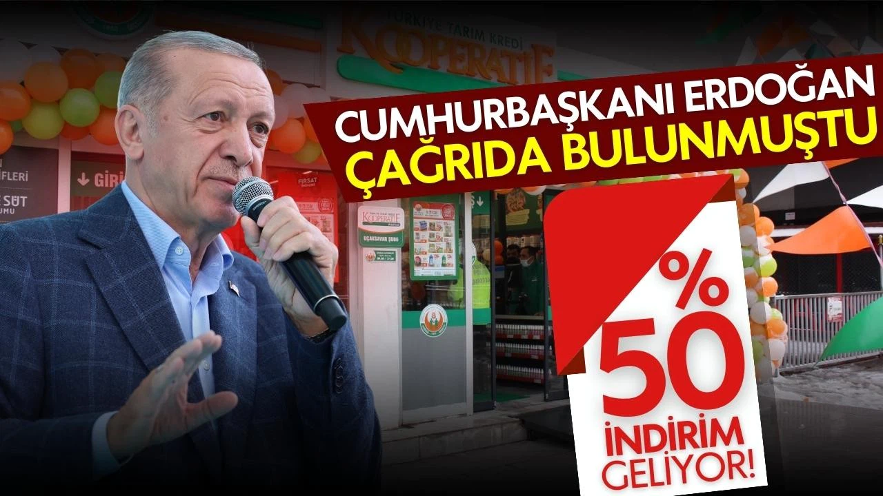 Erdoğan, zincir marketlere çağrıda bulunmuştu! Yüzde 50 indirim geliyor!