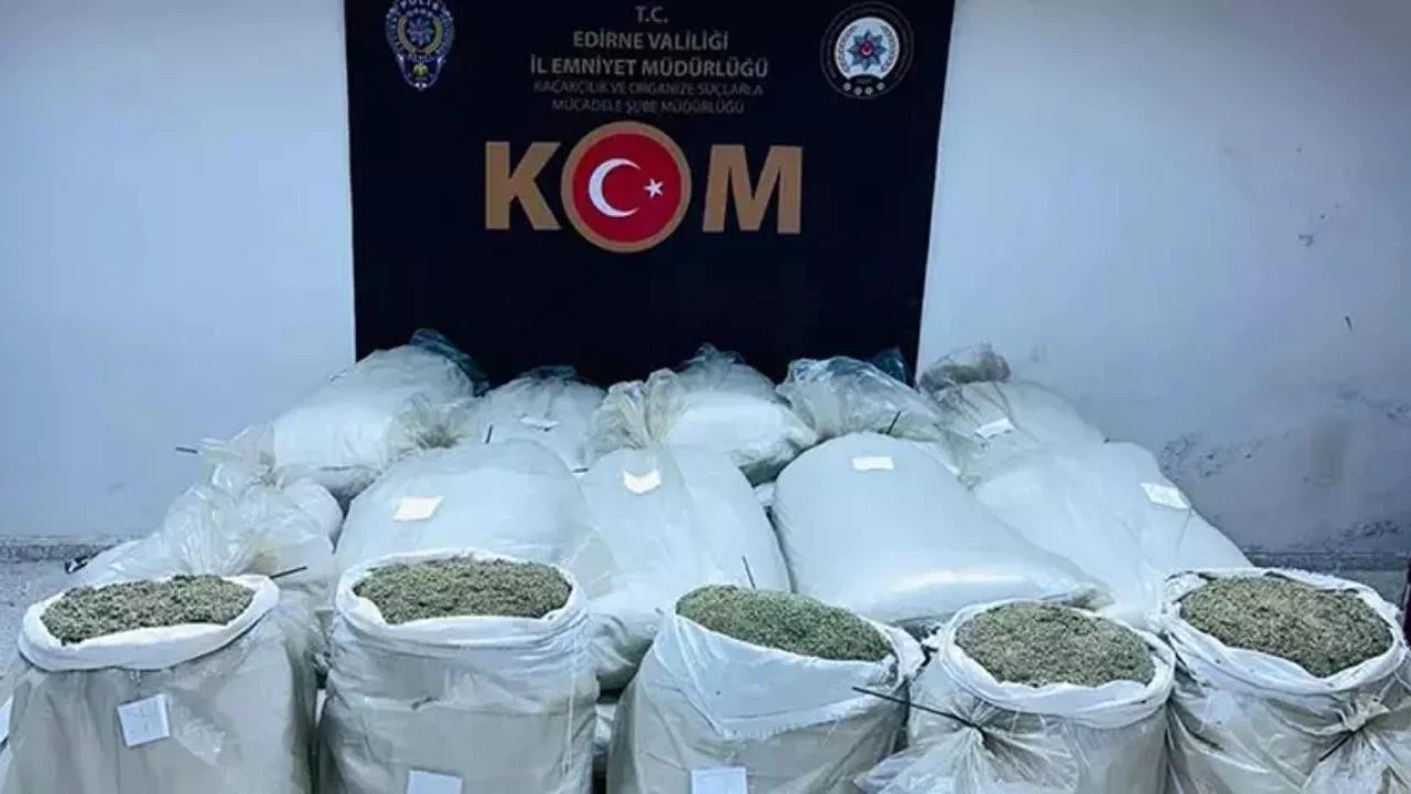 Kapıkule'de 887 kilo kaçak "damiana çayı" ele geçirildi