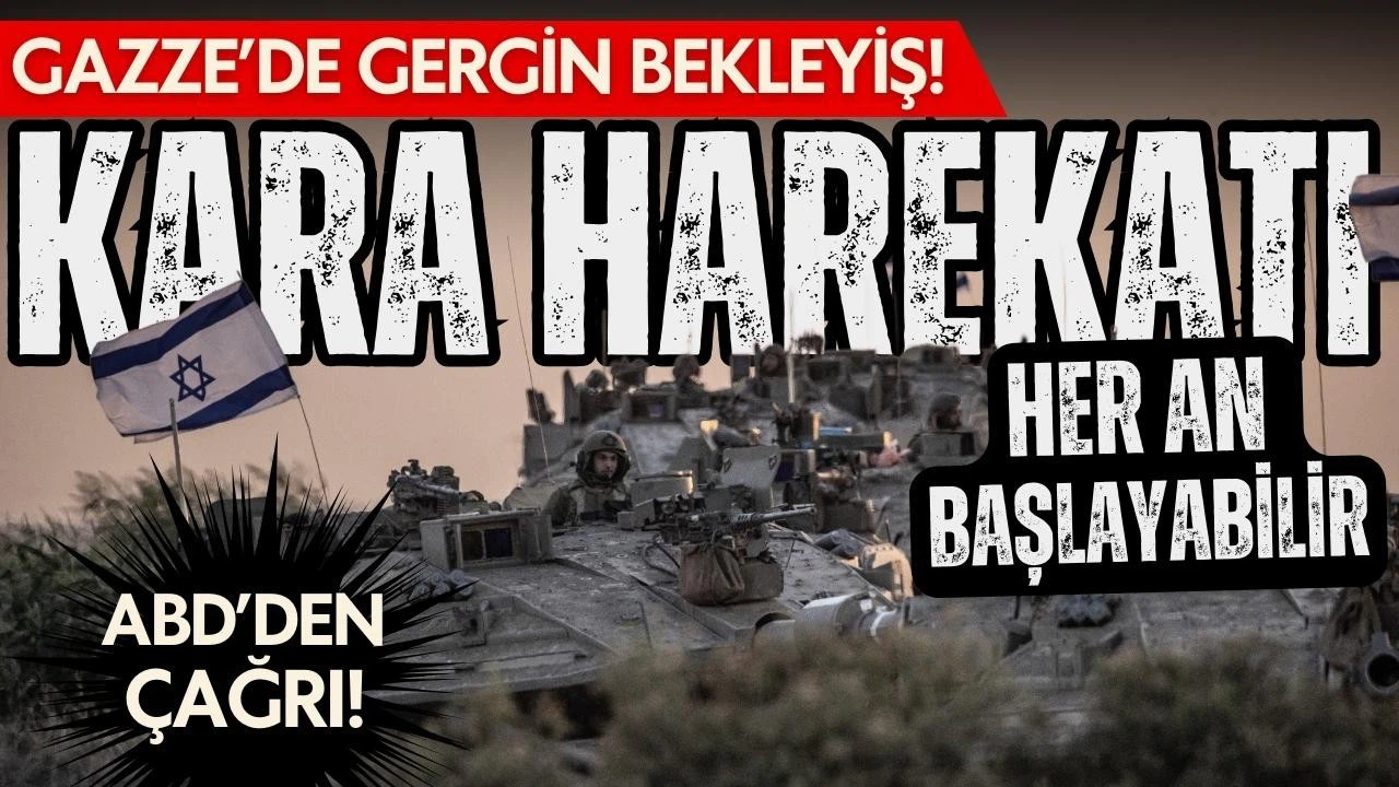 Gazze'de eller tetikte! Kara harekatı her an başlayabilir!