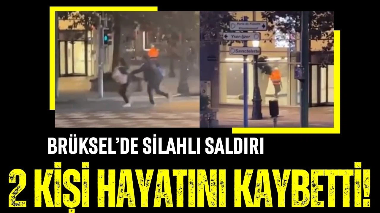 Brüksel'de silahlı saldırı: 2 ölü