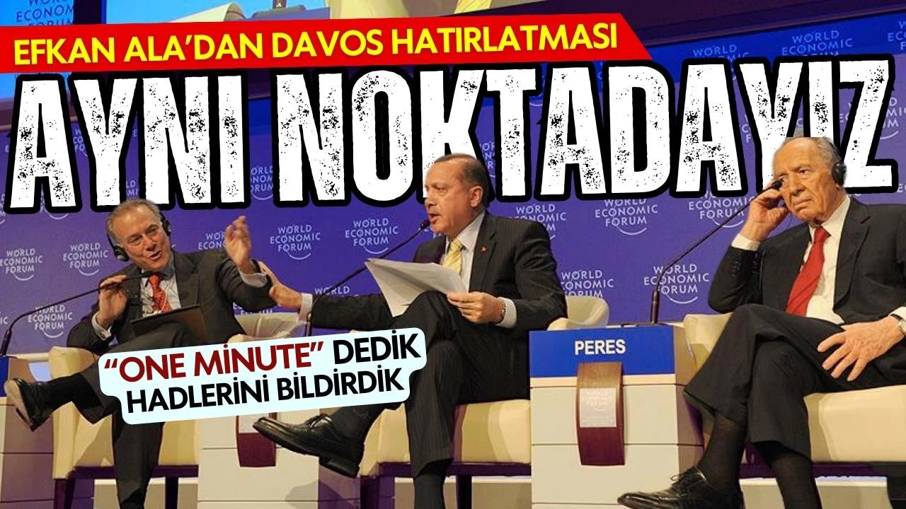 Efkan Ala'dan Davos hatırlatması: Aynı noktadayız