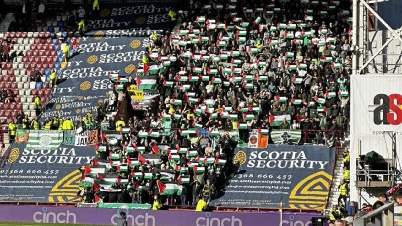 Celtic taraftarı, Filistin'e destekten vazgeçmiyor
