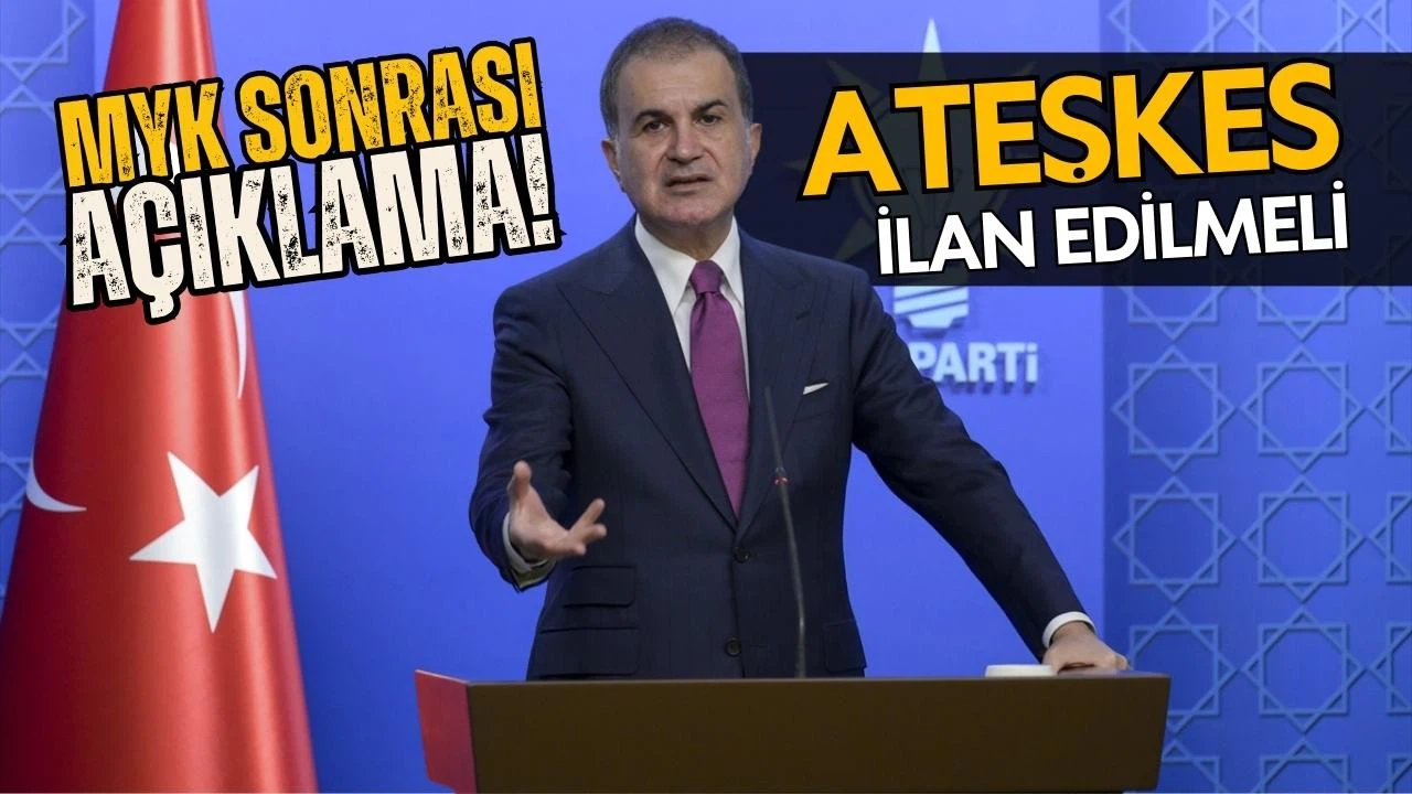 Ömer Çelik'ten Filistin açıklaması: Derhal ateşkes ilan edilmeli