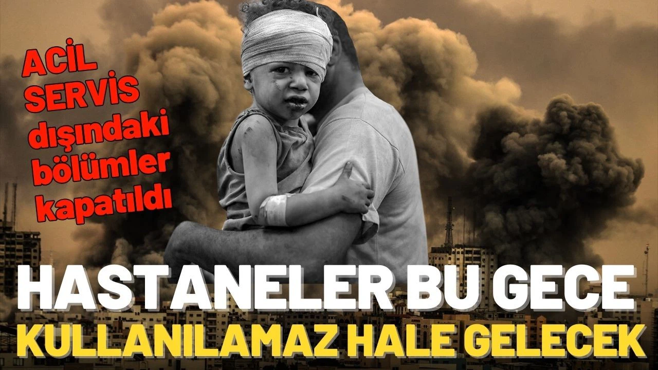 Gazze'deki hastanelerde acil servis dışındaki bölümler kapatıldı