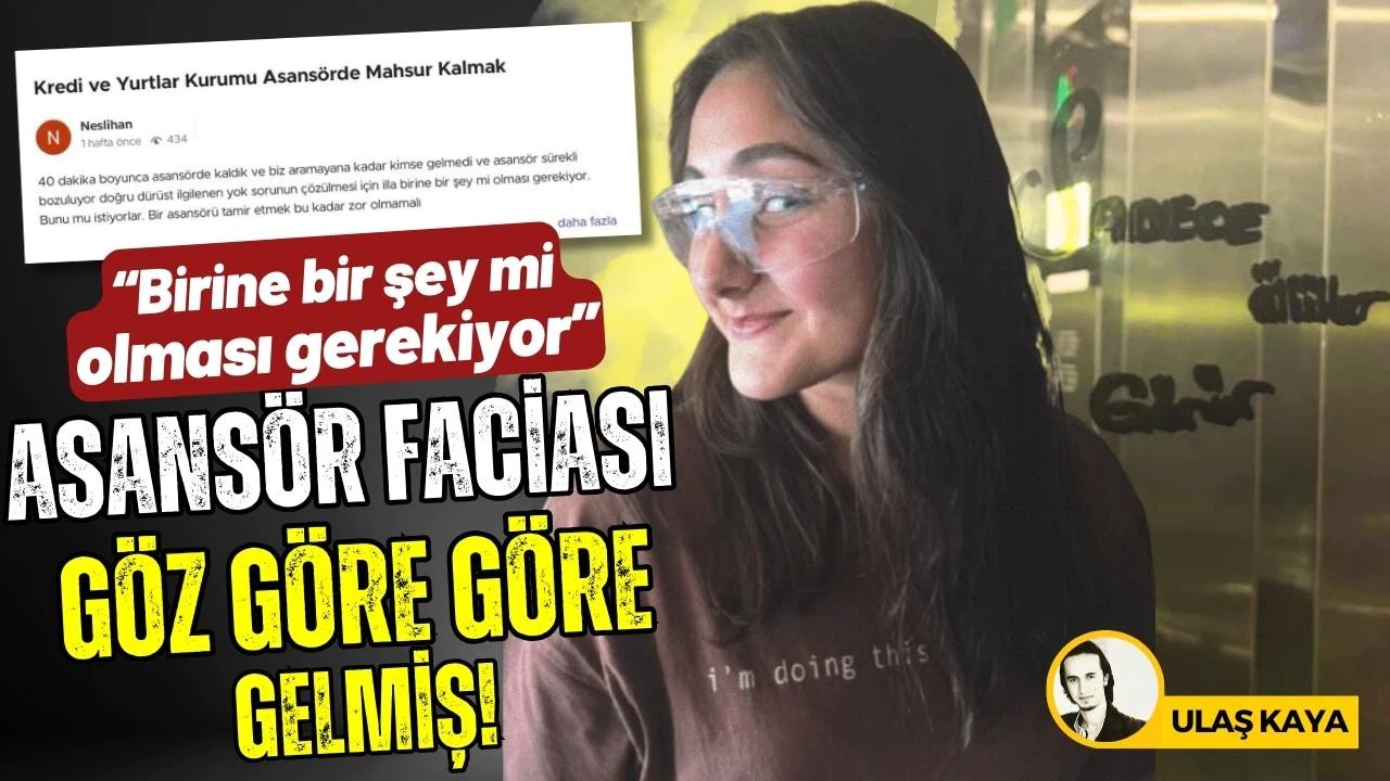 Asansör faciası göz göre göre gelmiş!