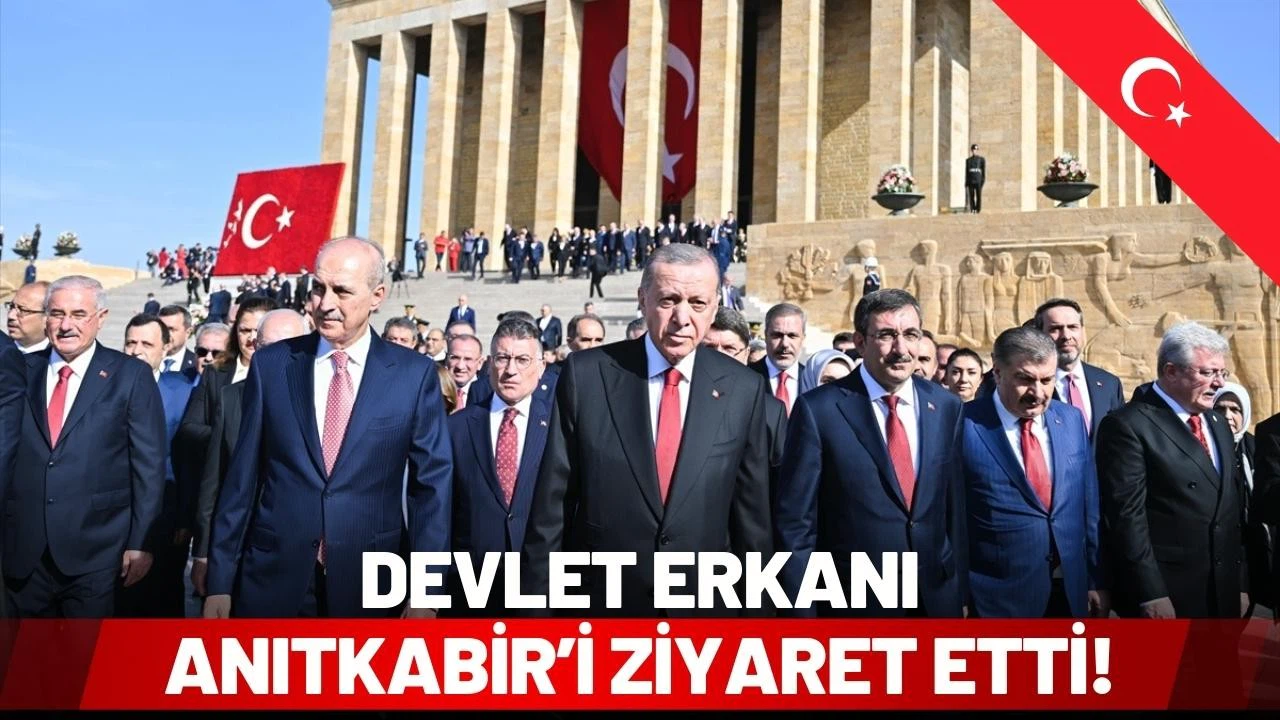 Devlet erkanı Anıtkabir'i ziyaret etti!