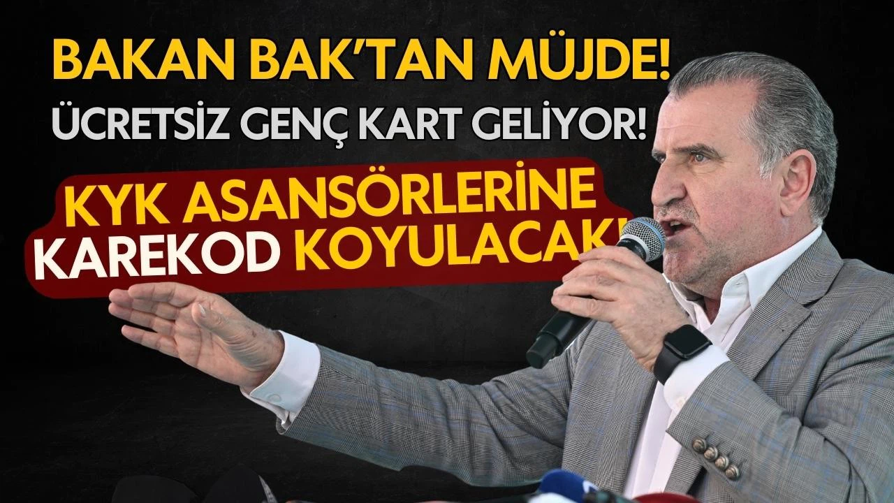 Bakan müjdeyi verdi: Gençlere ücretsiz 'Genç Kart' geliyor!