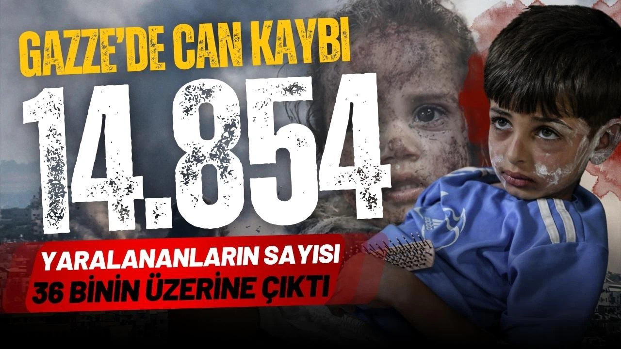 Katledilen Filistinli sayısı 15 bine yaklaştı!