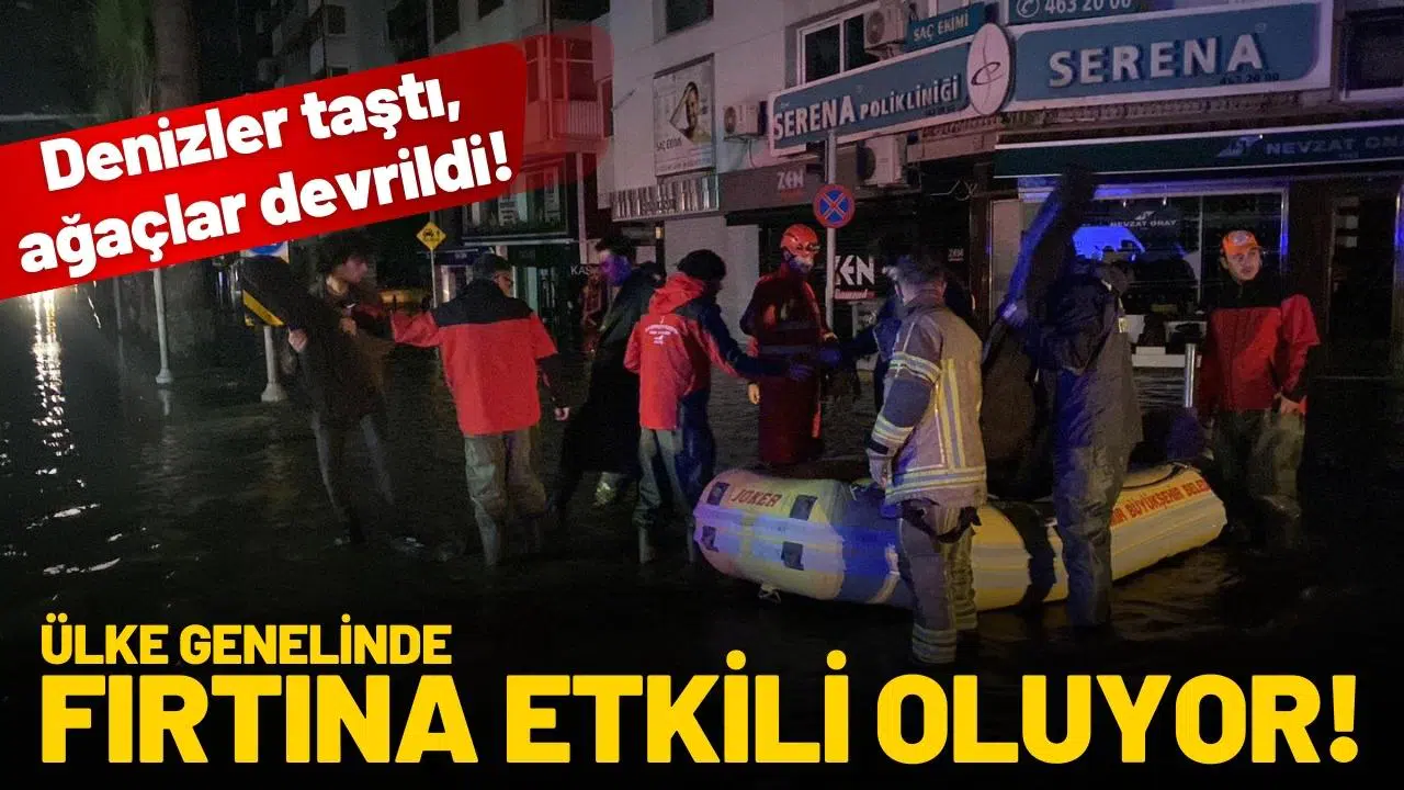 Ülke genelinde fırtına etkili oluyor!