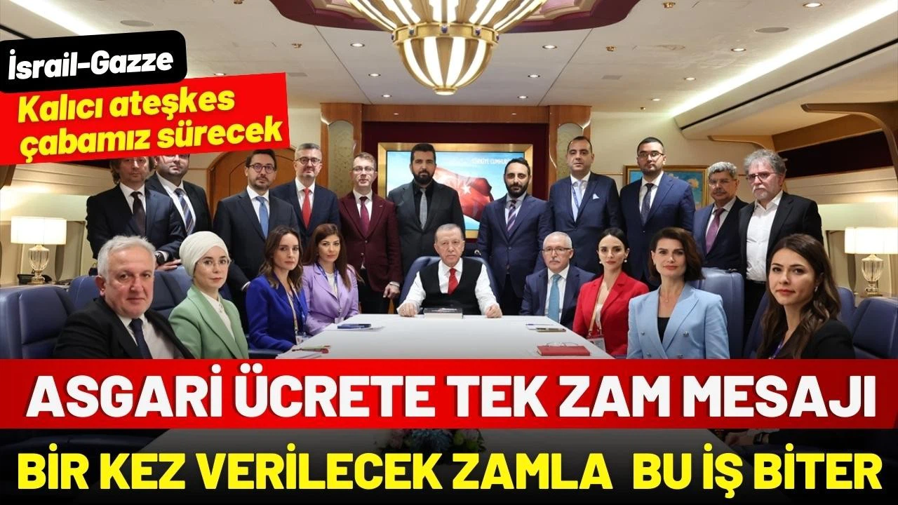 Cumhurbaşkanı Erdoğan'dan asgari ücrete tek zam mesajı