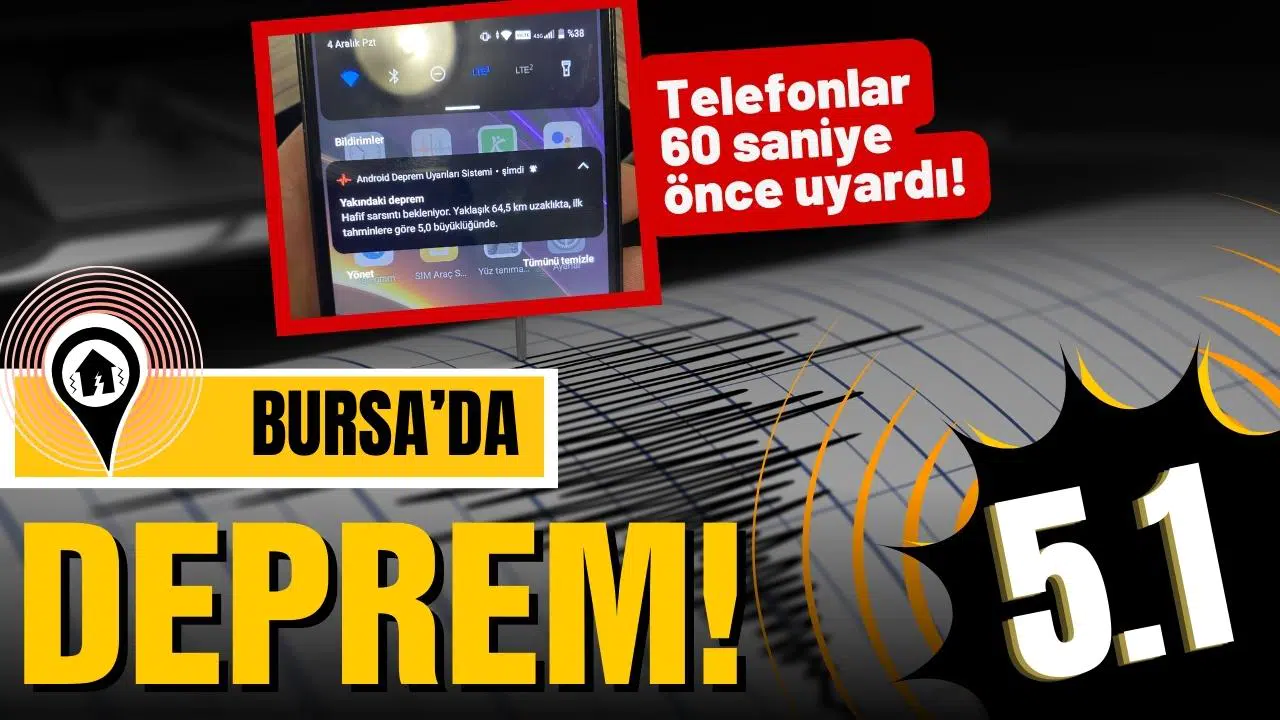 Bursa'da korkutan deprem!