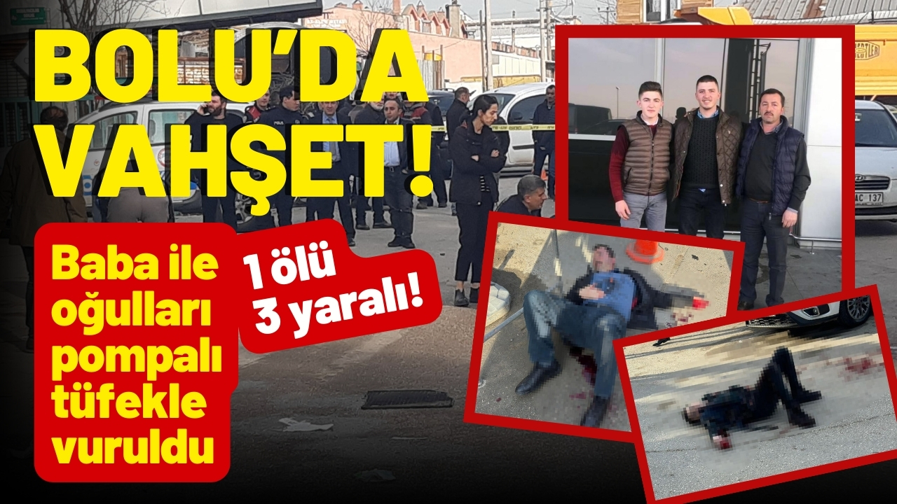 Husumetlisi baba ile oğullarını vurdu!