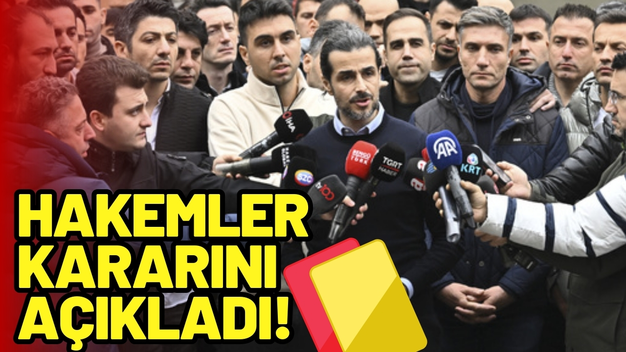 Futbolda hakemler, maçlara çıkma kararı aldı