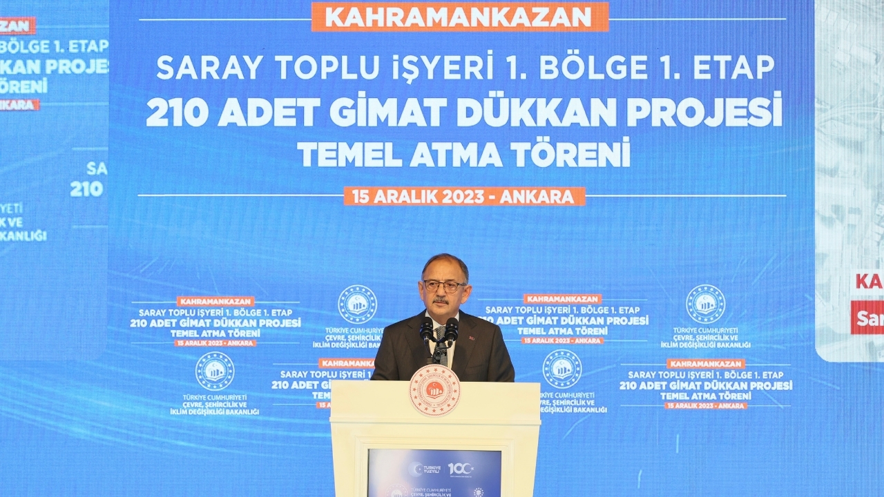 Özhaseki, Kahramankazan’da 210 Gimat dükkânının temelini attı