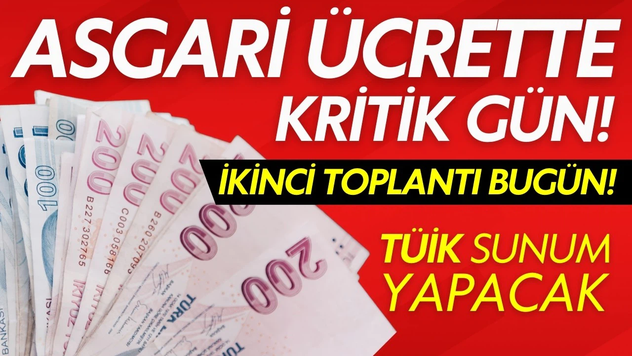 Asgari ücrette ikinci toplantı bugün!