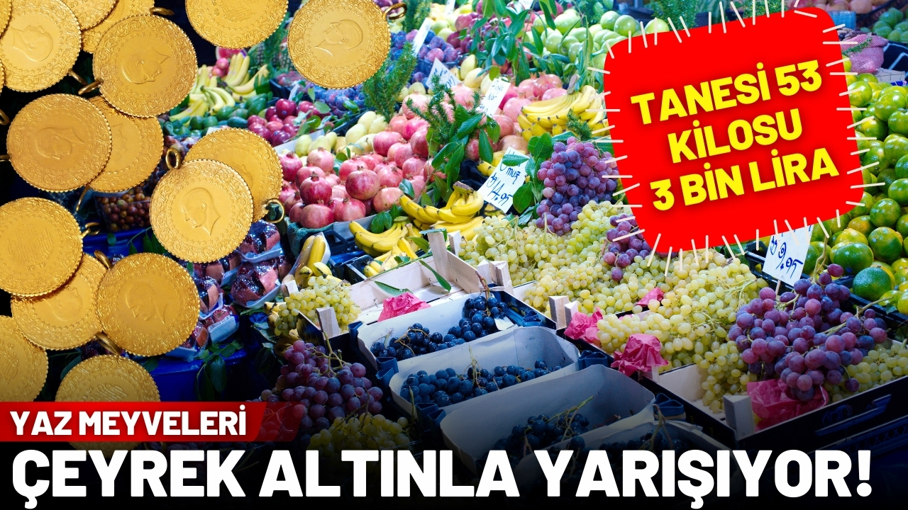 Yaz meyvelerinin fiyatı çeyrek altın ile yarışıyor