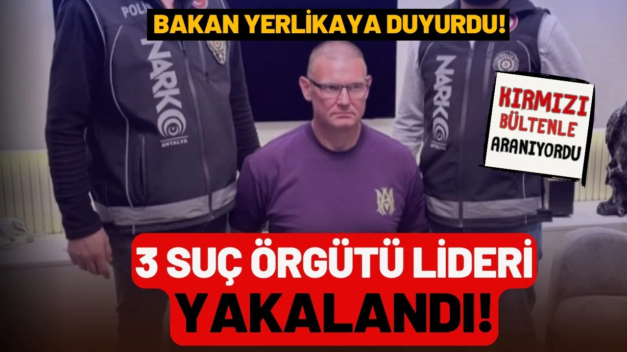 3 organize suç örgütü lideri yakalandı !