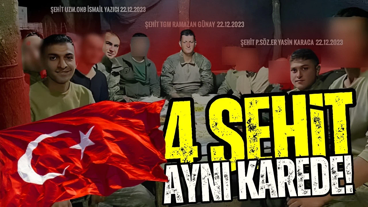 4 şehidimizin, aynı sofrada çektirdikleri fotoğraf ortaya çıktı!