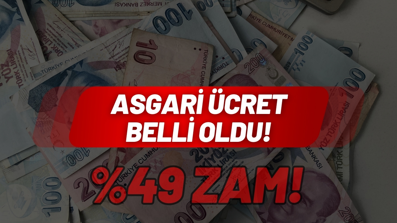 Asgari ücret belli oldu!