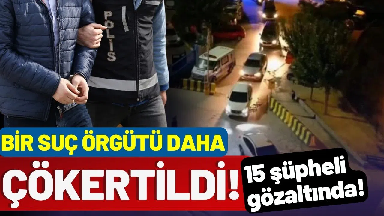 Şahinler isimli organize suç örgütü çökertildi️!