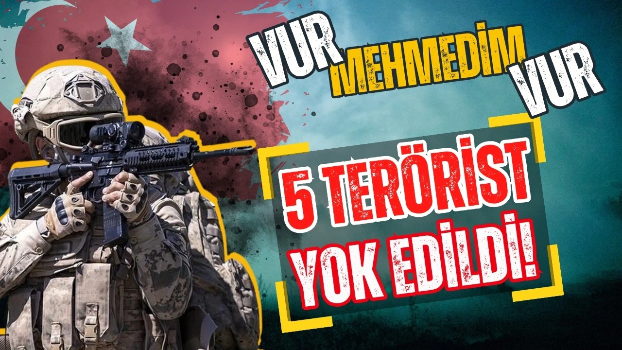 Fırat Kalkanı ve Barış Pınarı bölgelerinde 5 terörist yok edildi